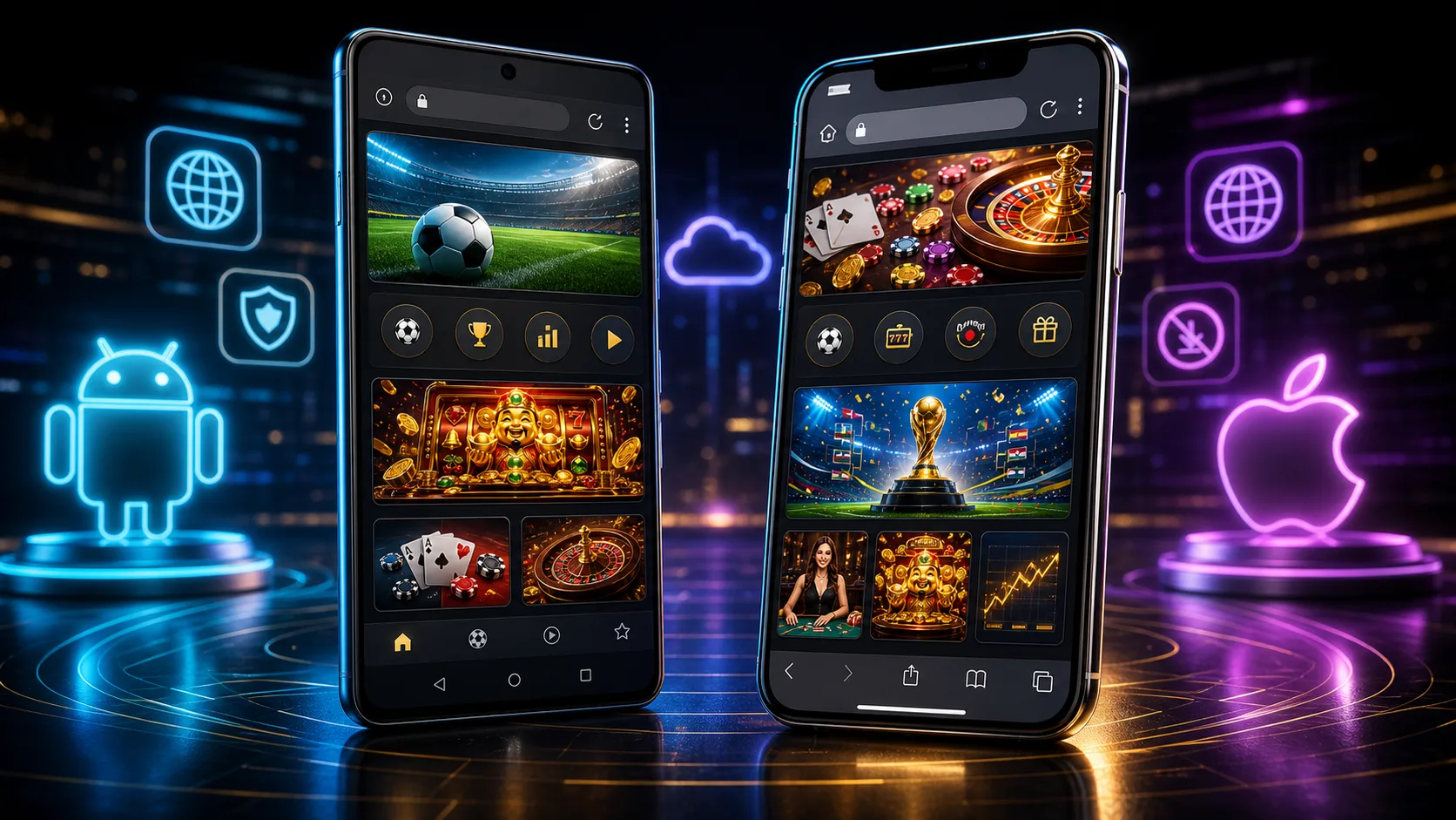 Experiência 888starz compatível com Android e iOS no navegador mobile